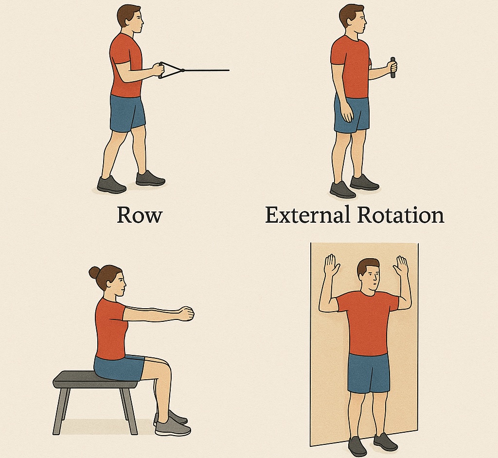 esercizi scapole
contro dolore